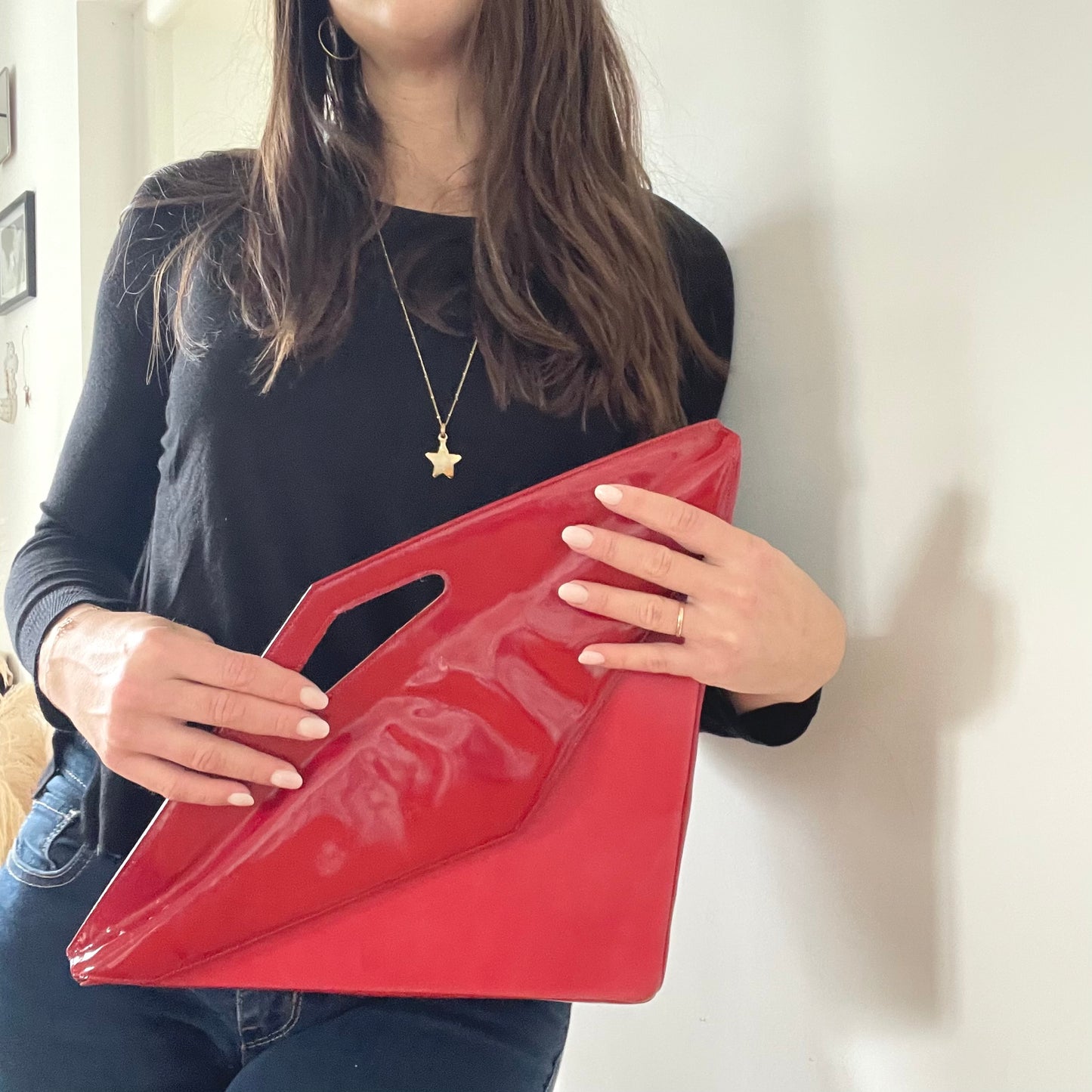 Sac triangle rouge