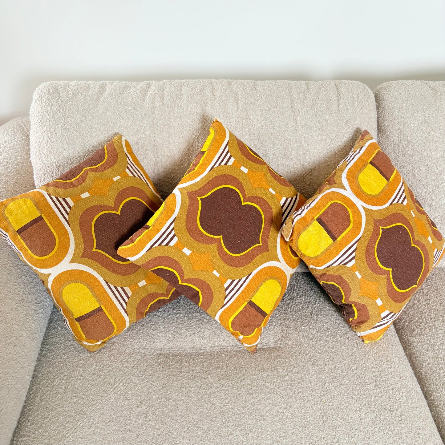 Lot de 3 coussins vintage