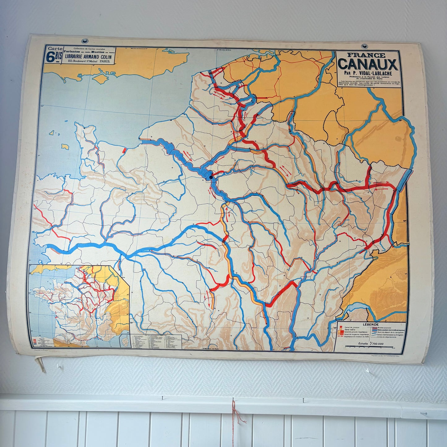 Carte les canaux de France