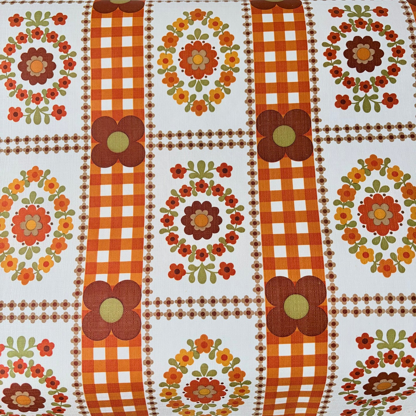 Papier peint vintage orange