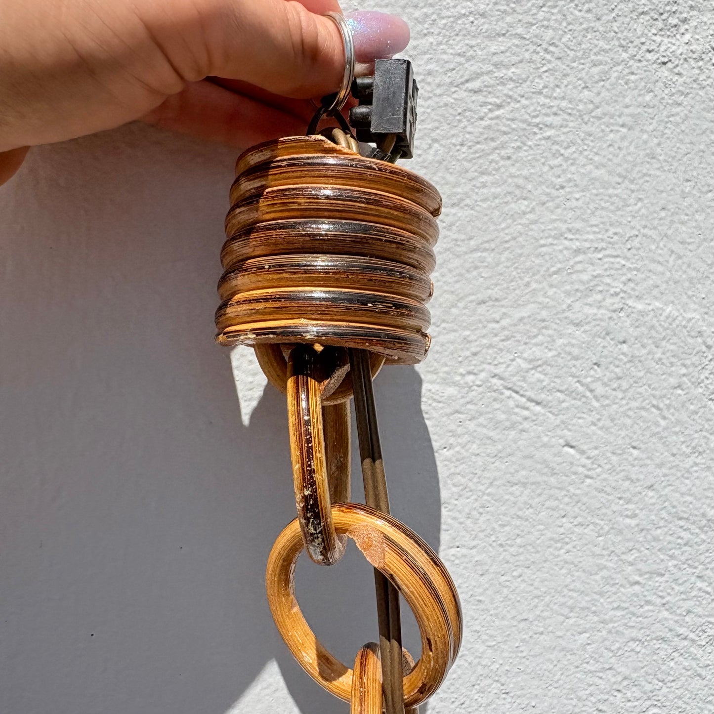 Suspension en rotin