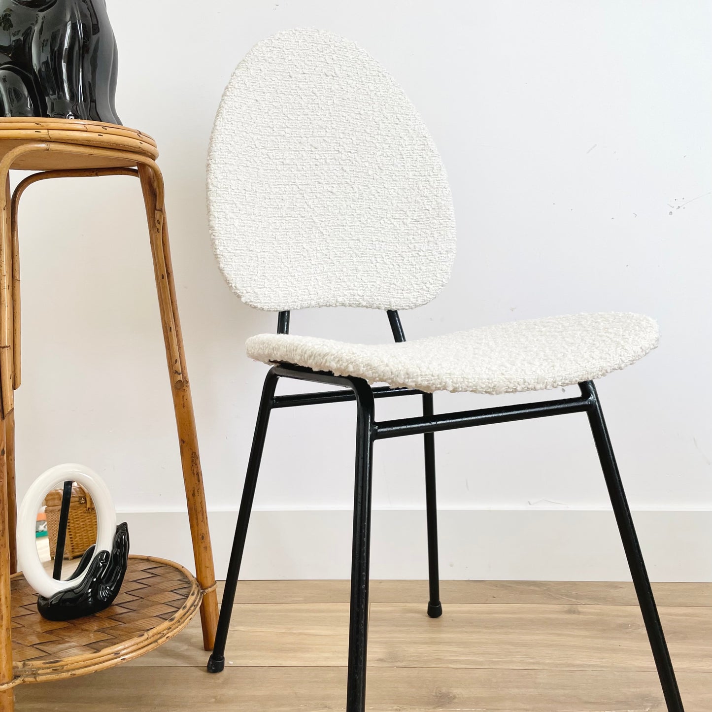 Chaise bouclette années 50