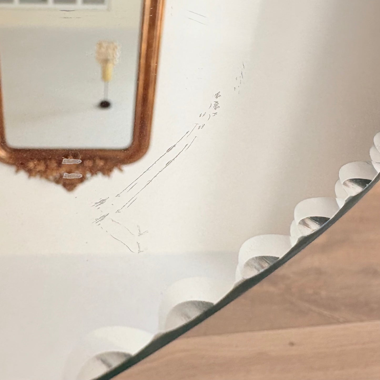 Paire de miroirs biseautés