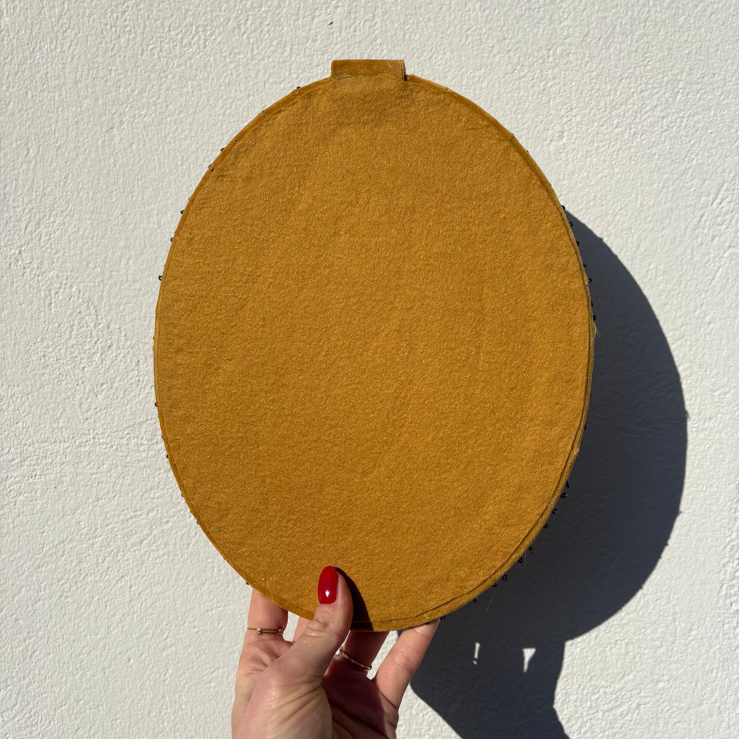 Miroir ancien velours