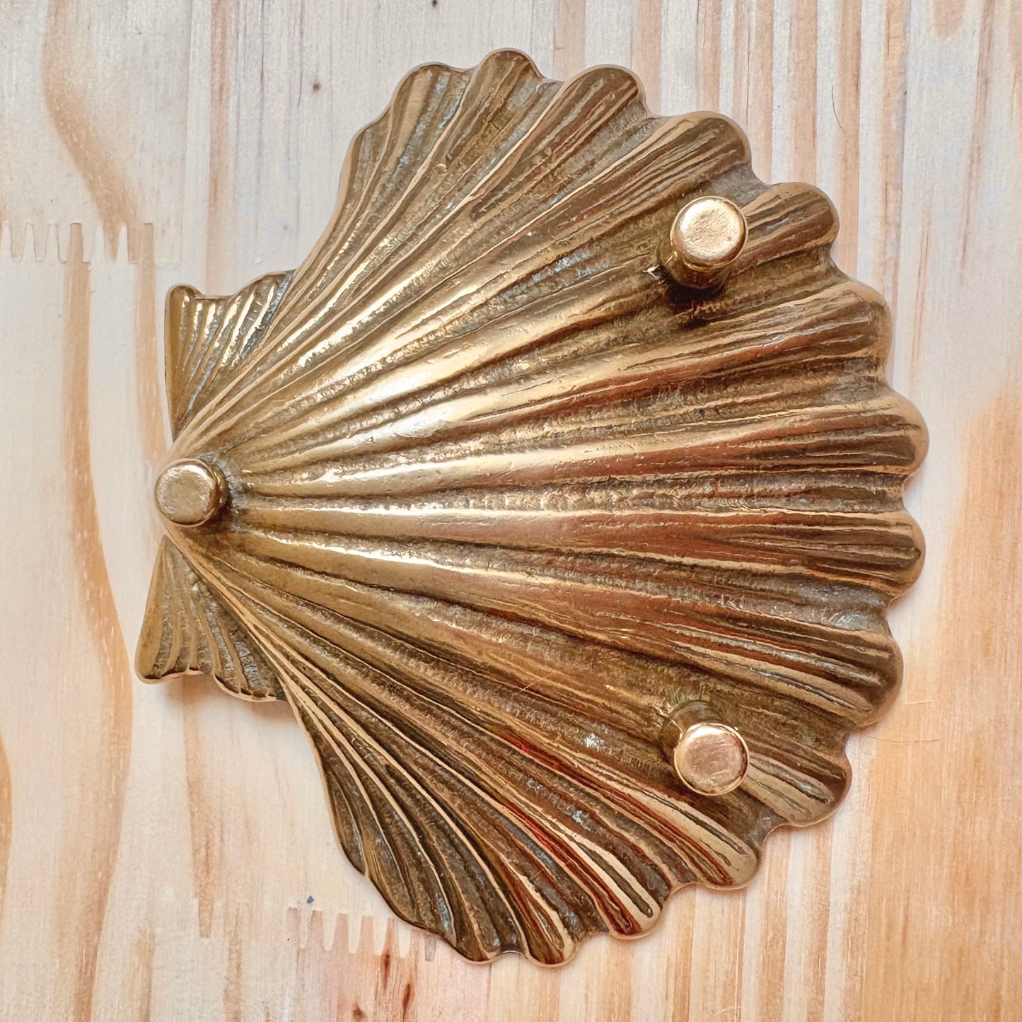 Vide poche en laiton coquillage