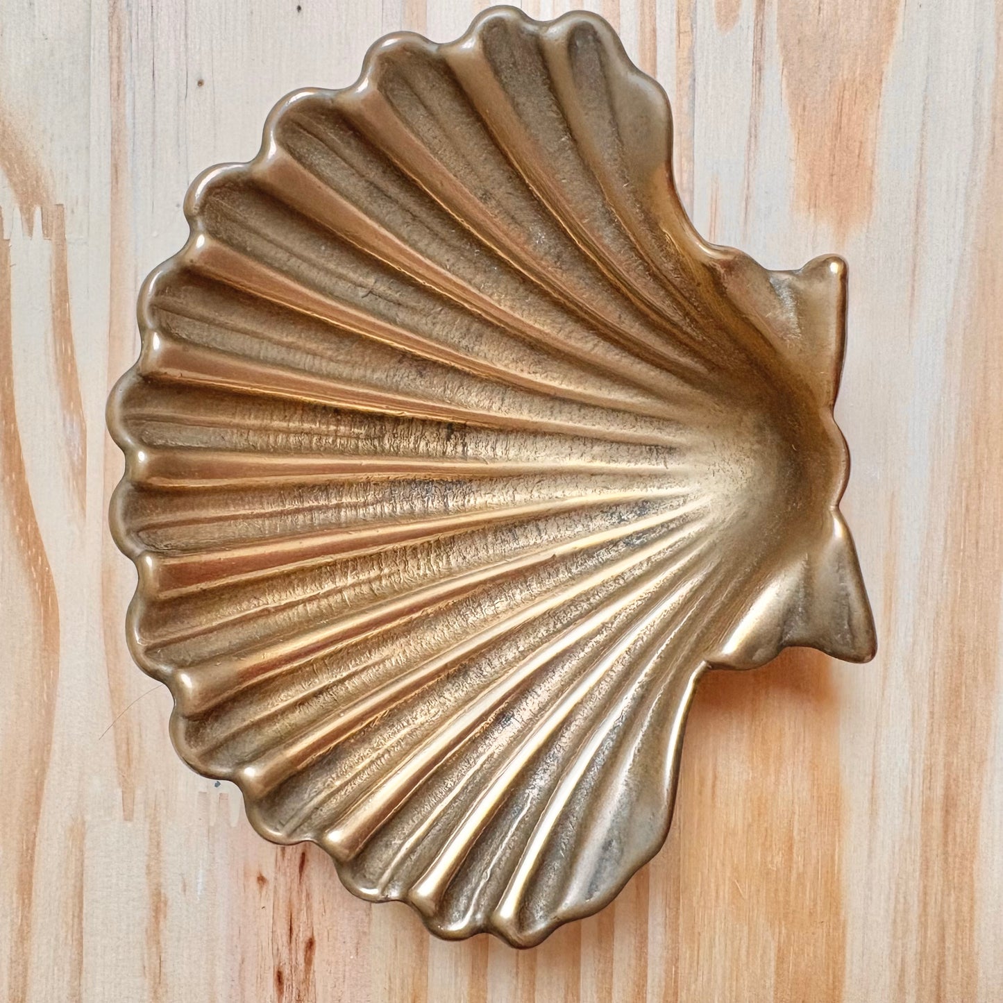 Vide poche en laiton coquillage