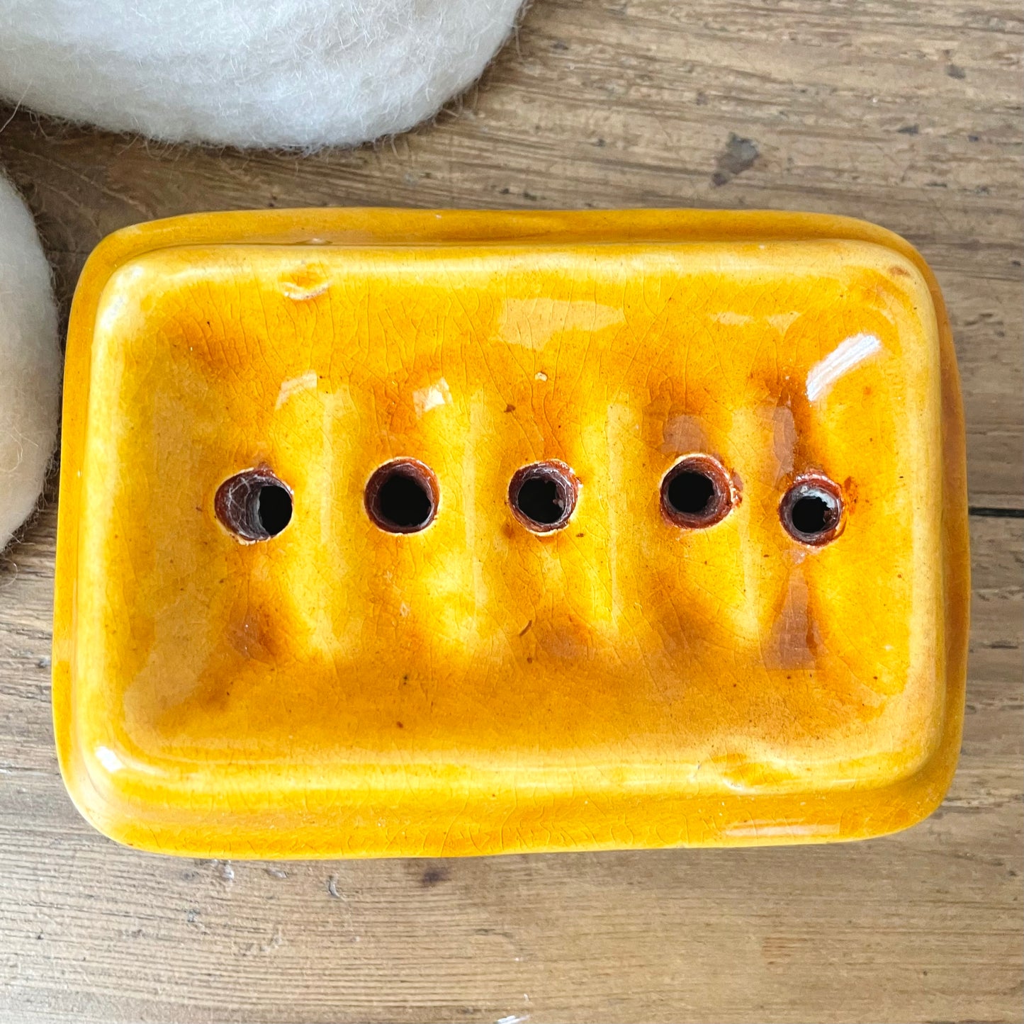 Porte savon en terre cuite