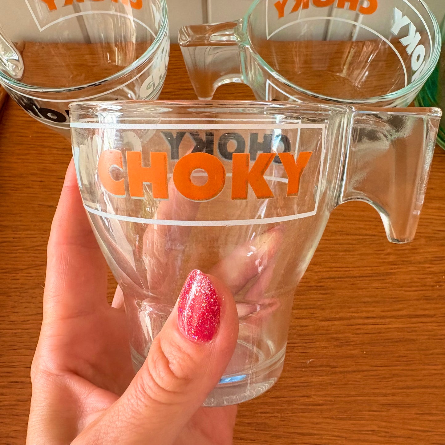 Lot de 3 tasses Choky en verre