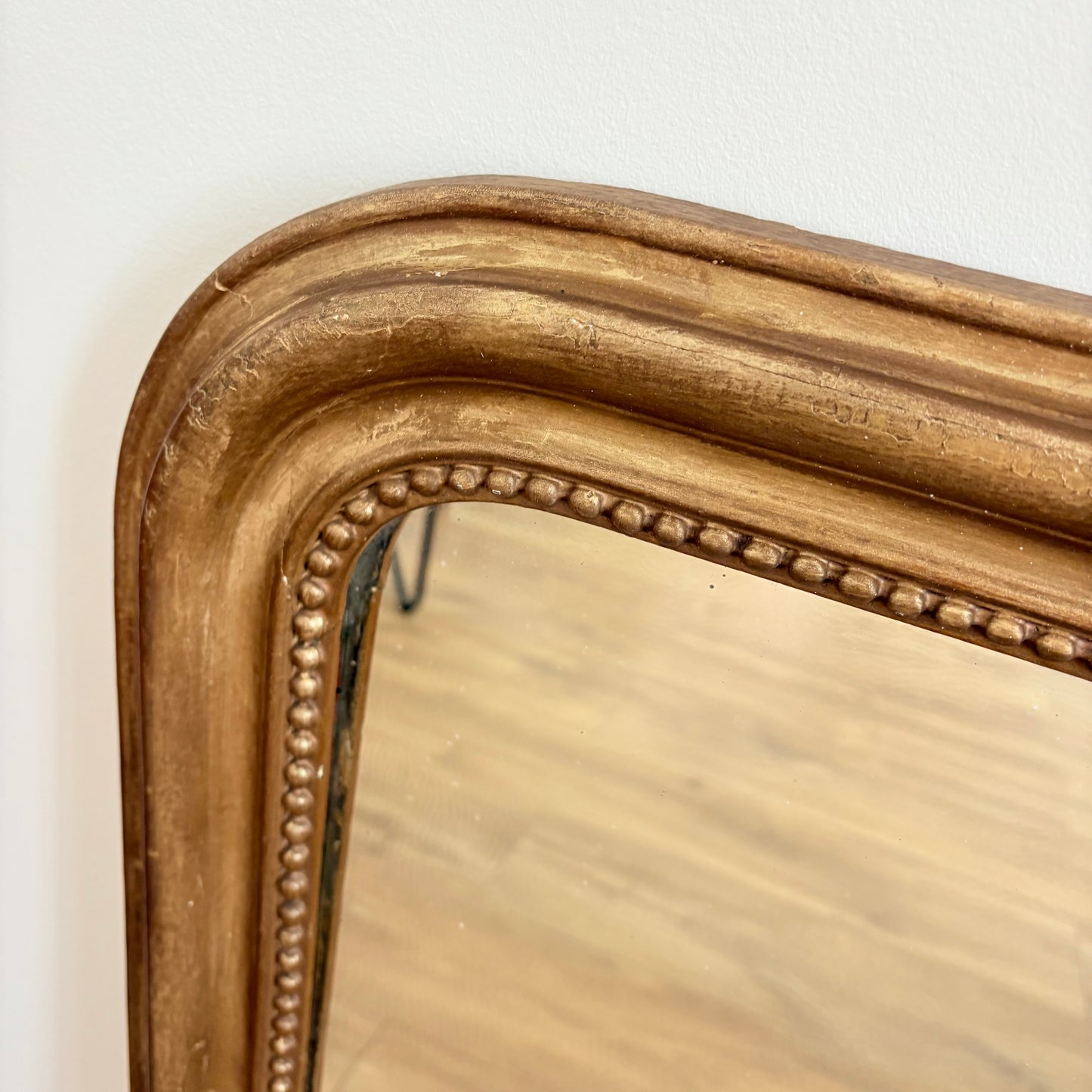 Miroir de cheminée doré style Louis Philippe