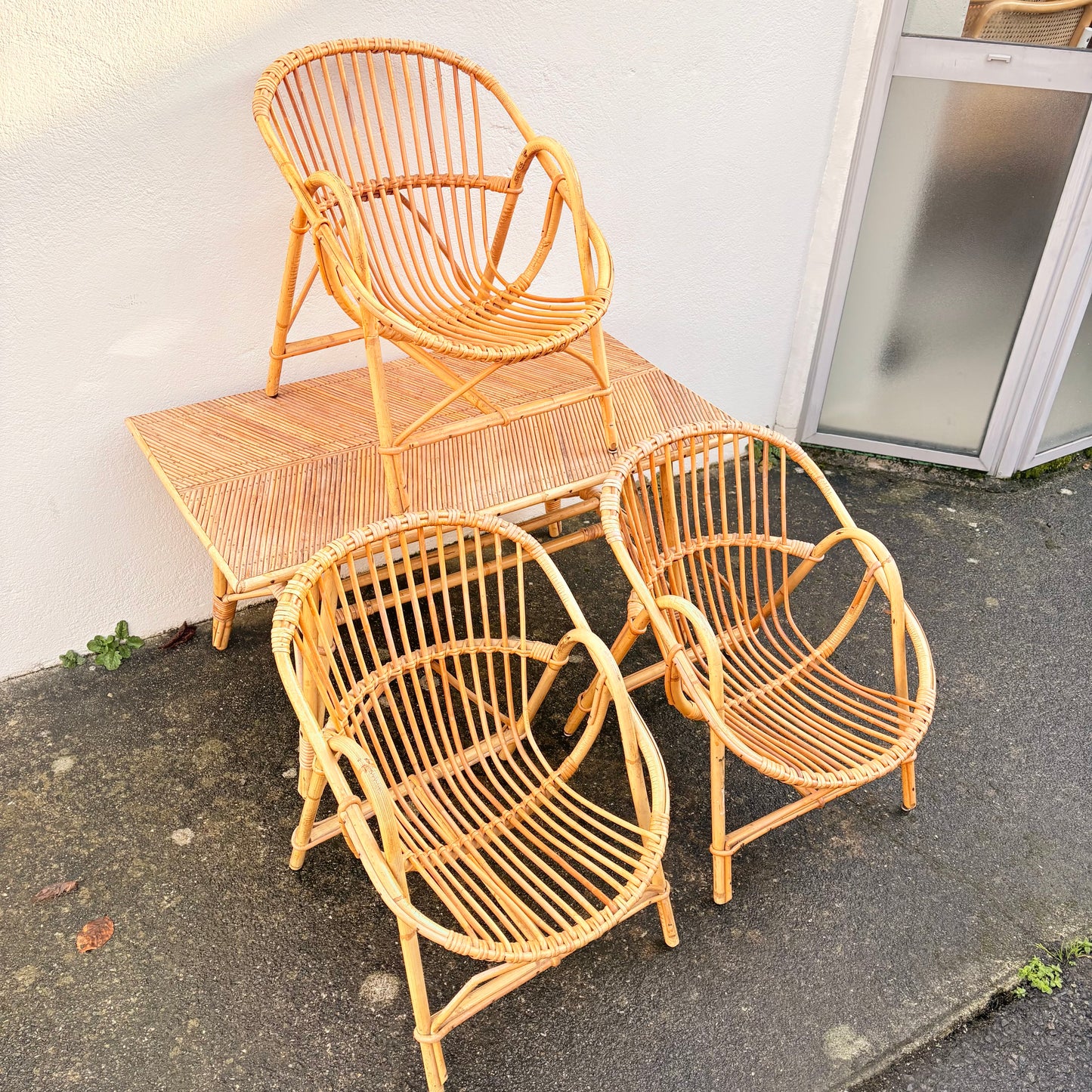 Fauteuil en rotin enfant