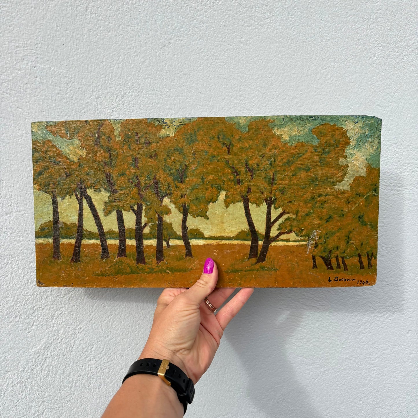 Huile sur panneau