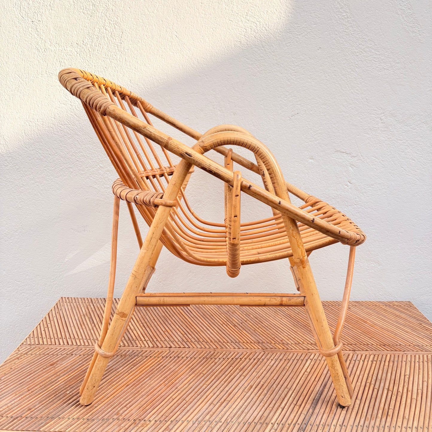 Fauteuil en rotin enfant