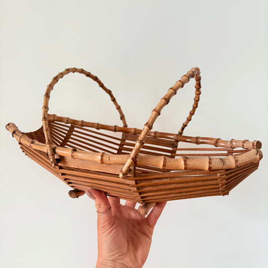 Panier en bois et bambou