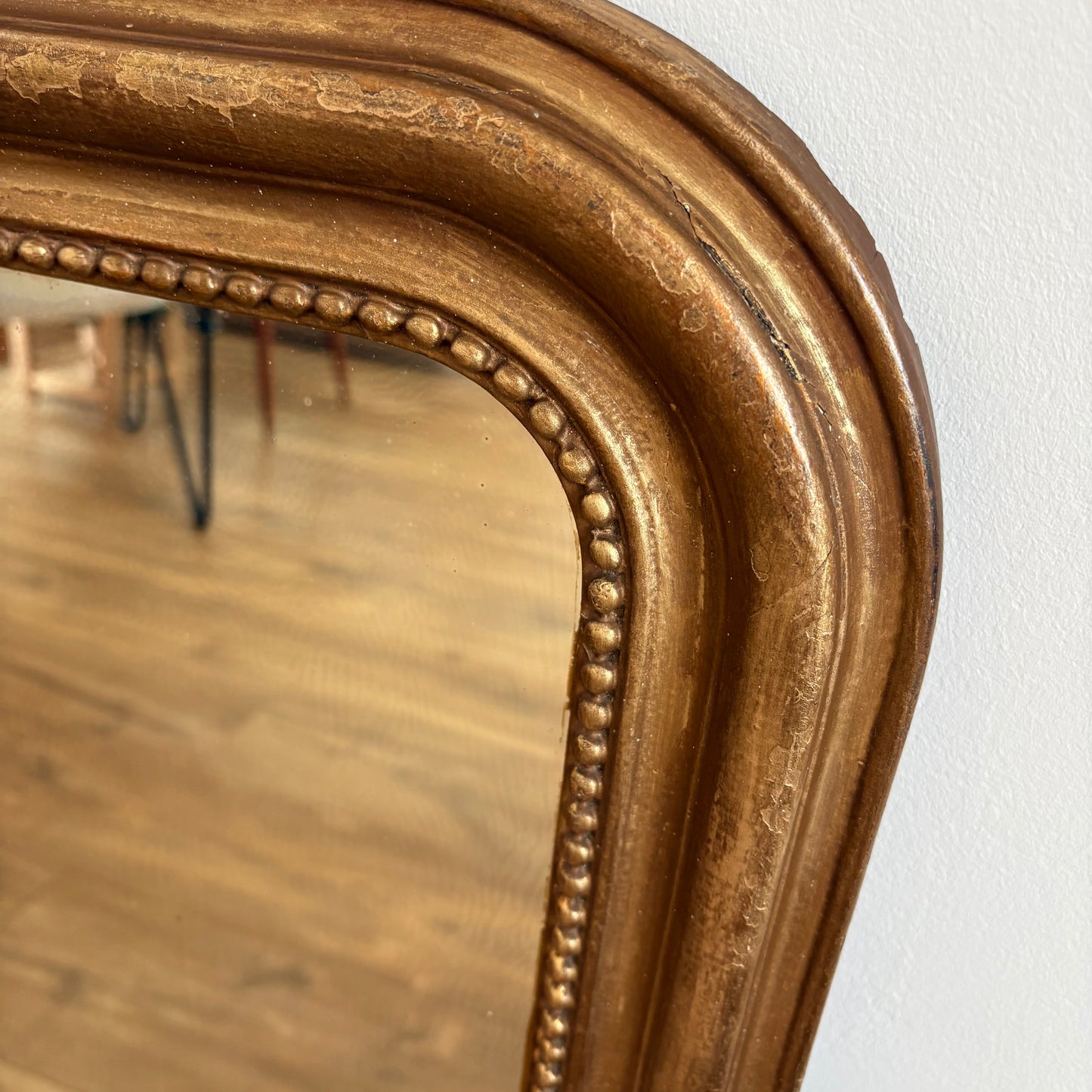 Miroir de cheminée doré style Louis Philippe