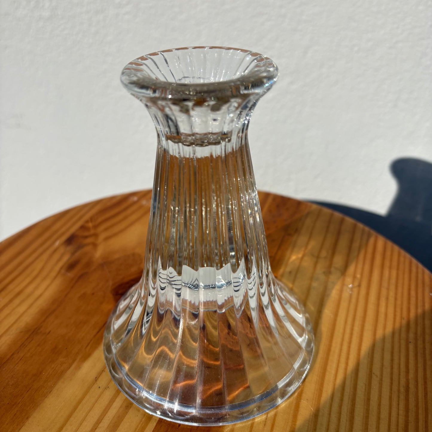 Bougeoir vintage verre