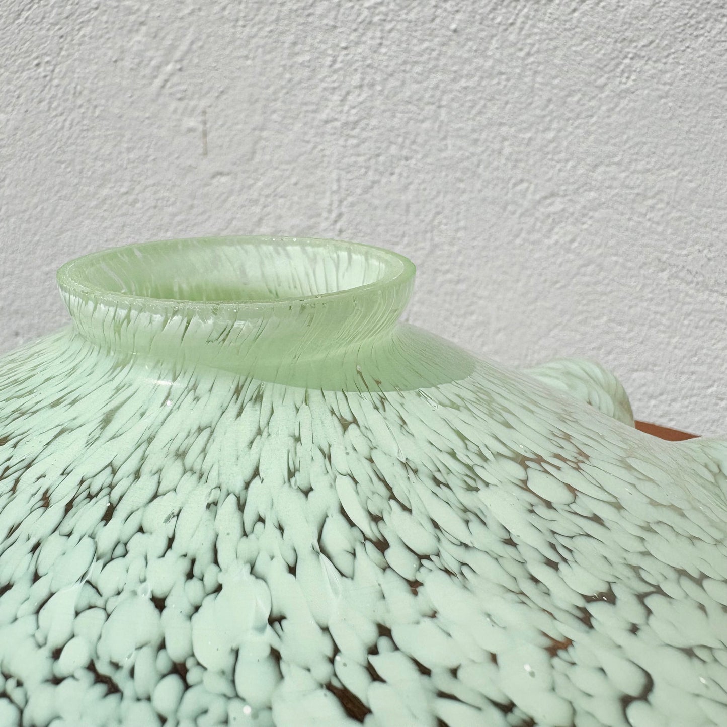Abat jour en verre de Clichy vert