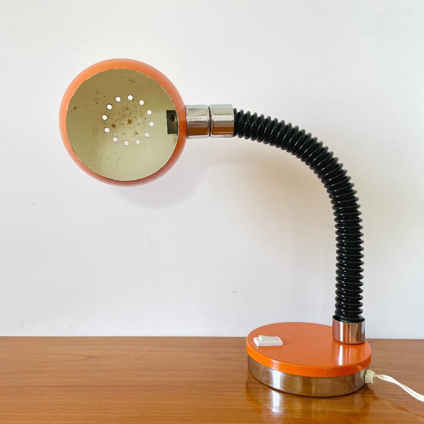 Lampe orange années 70