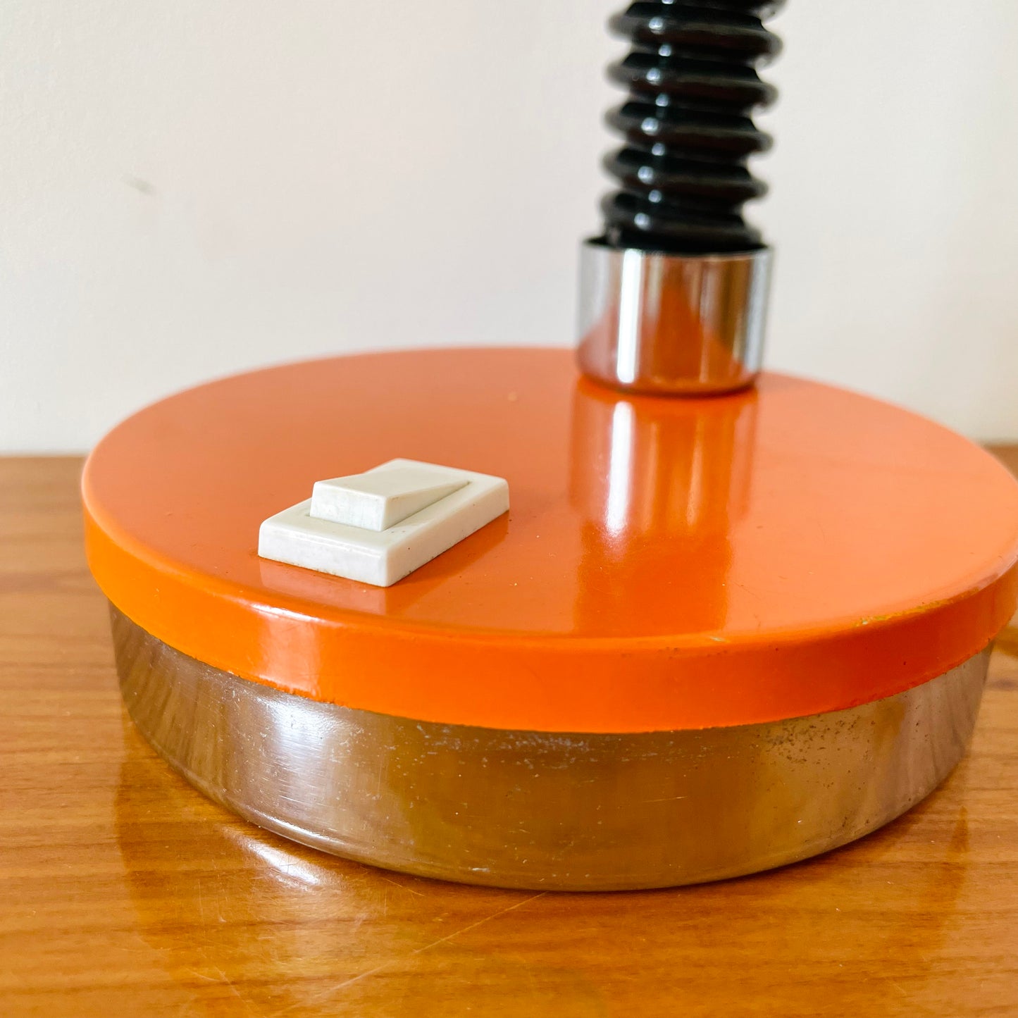 Lampe orange années 70