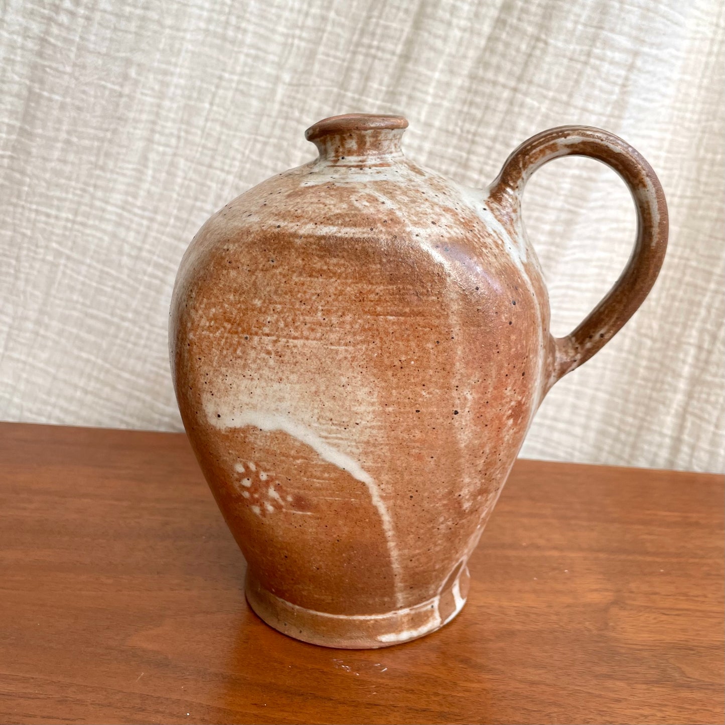 Bouteille à huile en grès