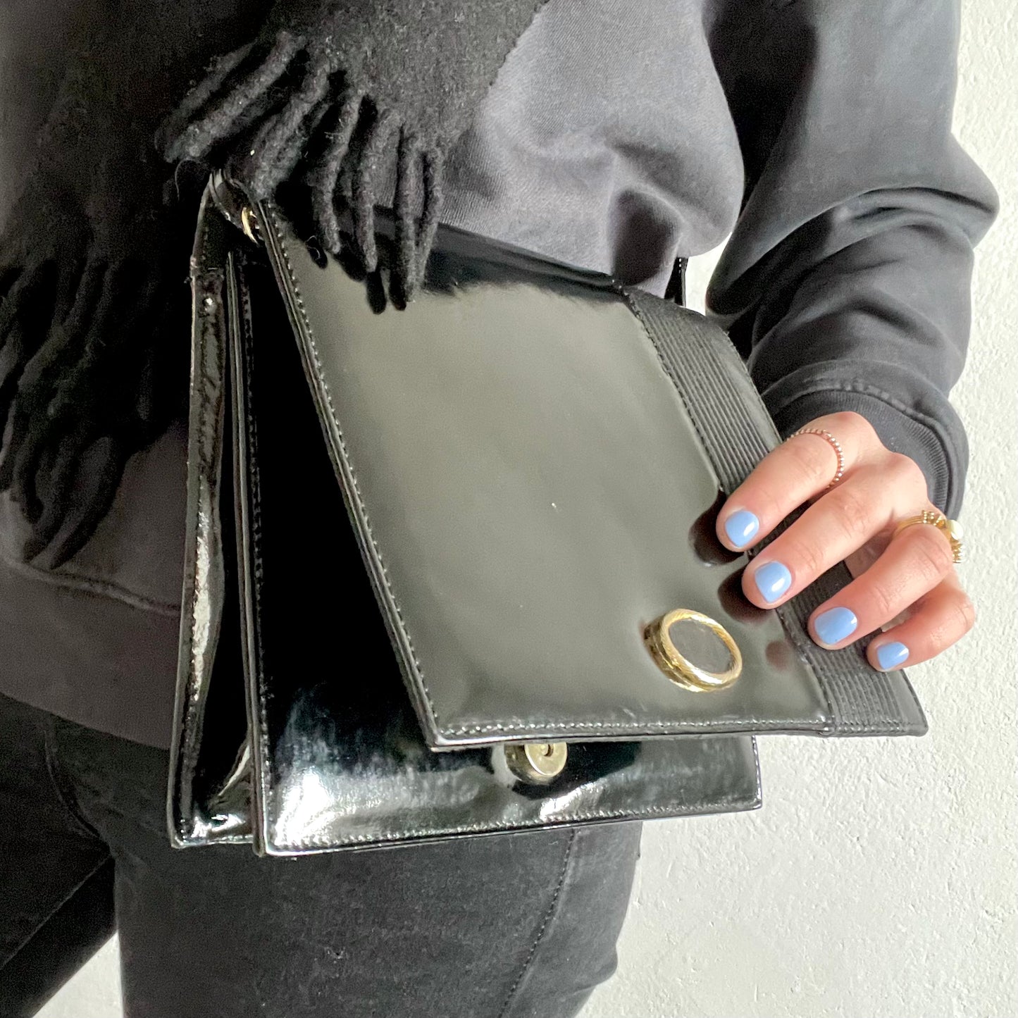 Sac à main vernis vintage
