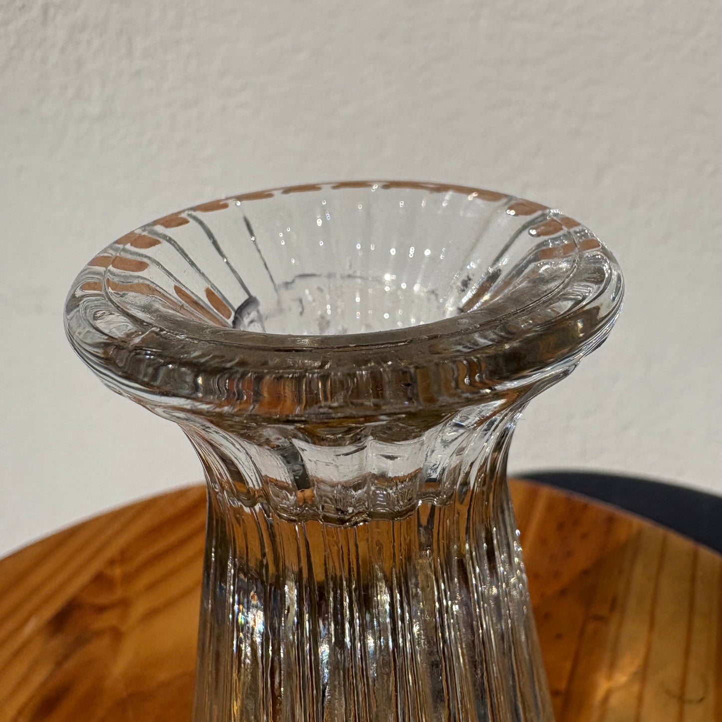 Bougeoir vintage verre