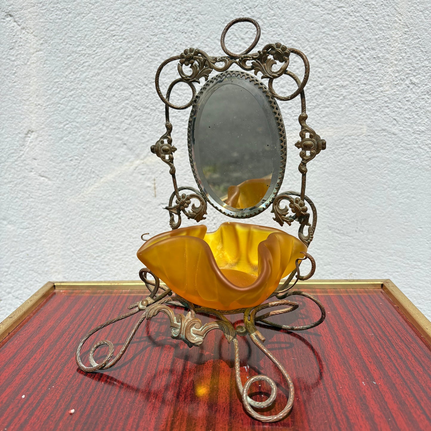 Baguier miroir XIX eme siècle
