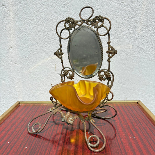 Baguier miroir XIX eme siècle