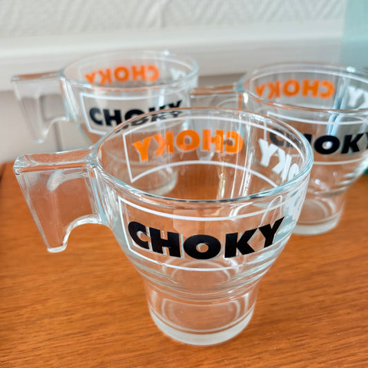 Lot de 3 tasses Choky en verre