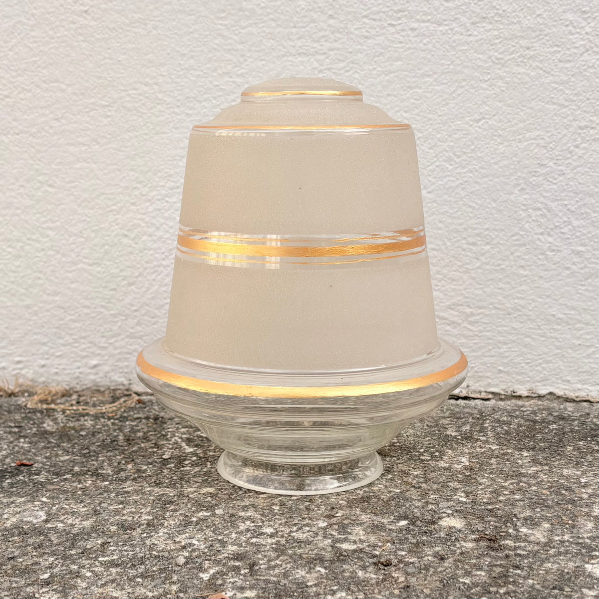 Verre de lampe art déco