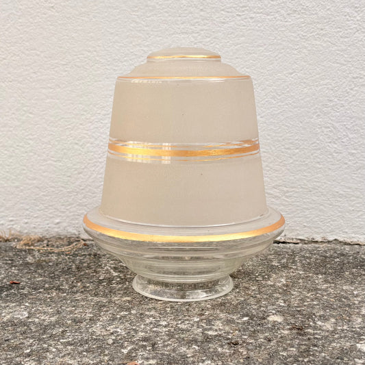 Verre de lampe art déco