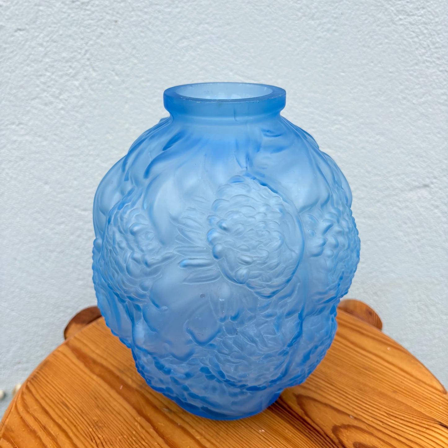 Vase art déco chrysanthèmes