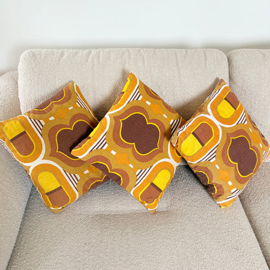 Lot de 3 coussins vintage