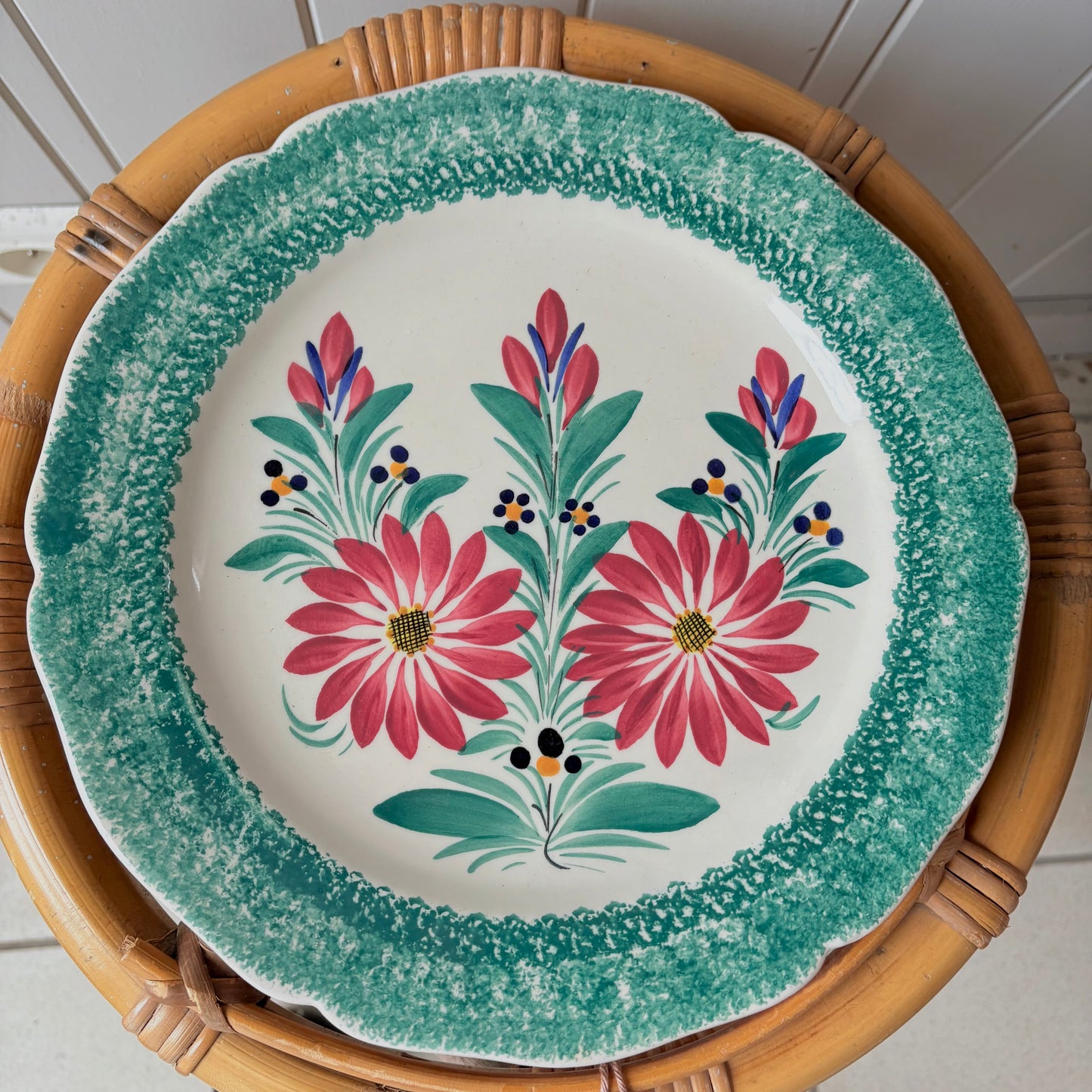 Assiette Henriot Quimper bleue ou verte