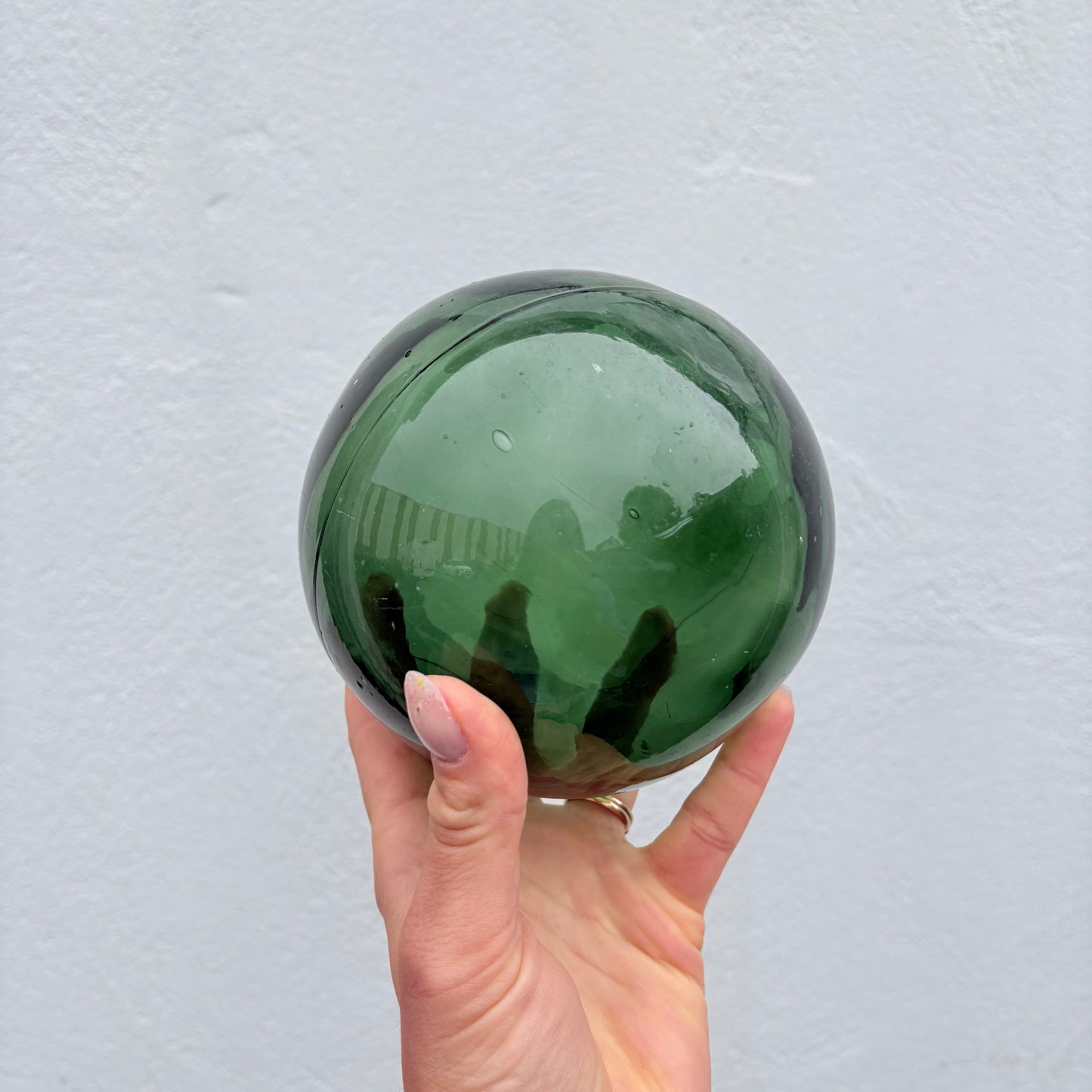 Lot de deux flotteurs en verre