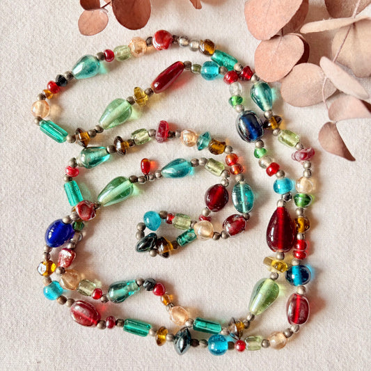 Sautoir en perles de verre