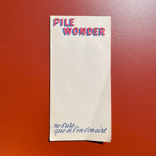 Carnet wonder