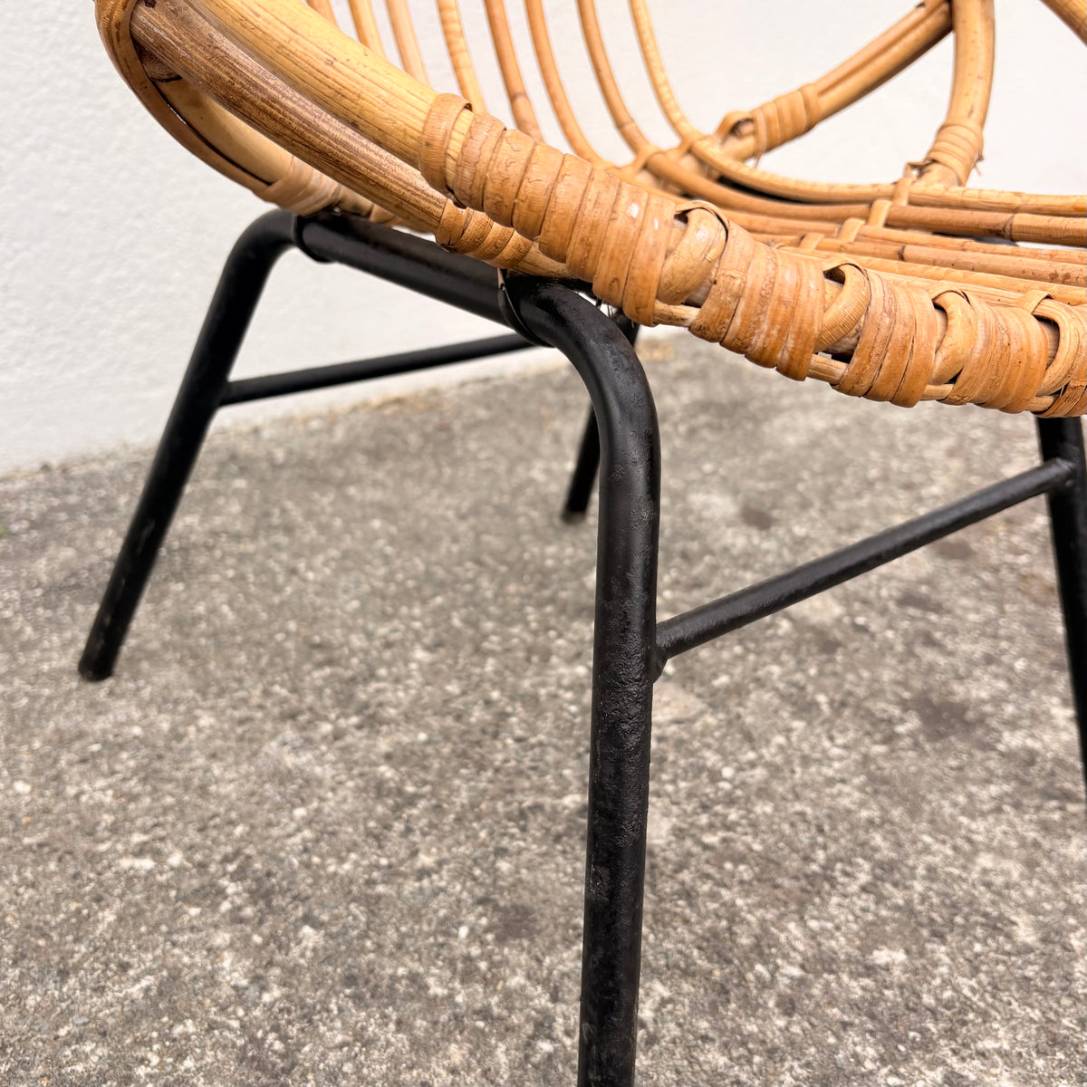 Fauteuil en rotin enfant