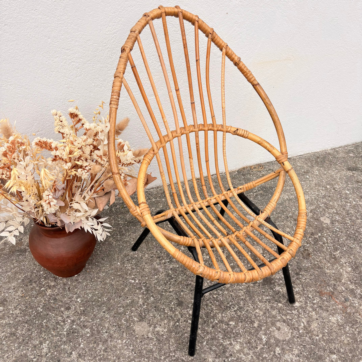 Fauteuil en rotin enfant