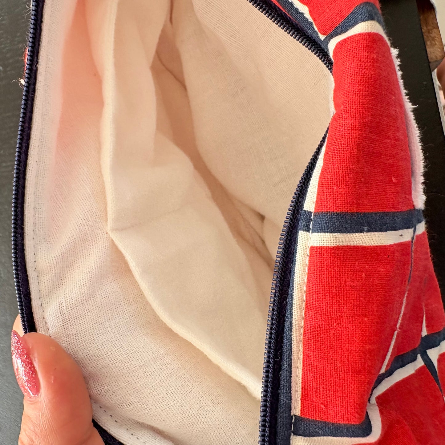 Sac avec toile de parasol vintage