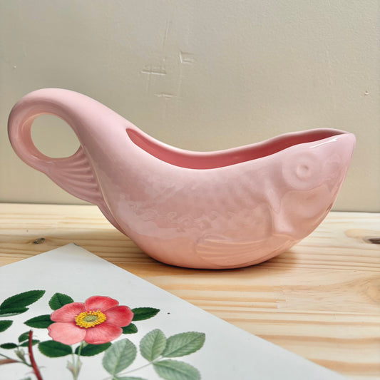 Saucière en forme de poisson rose