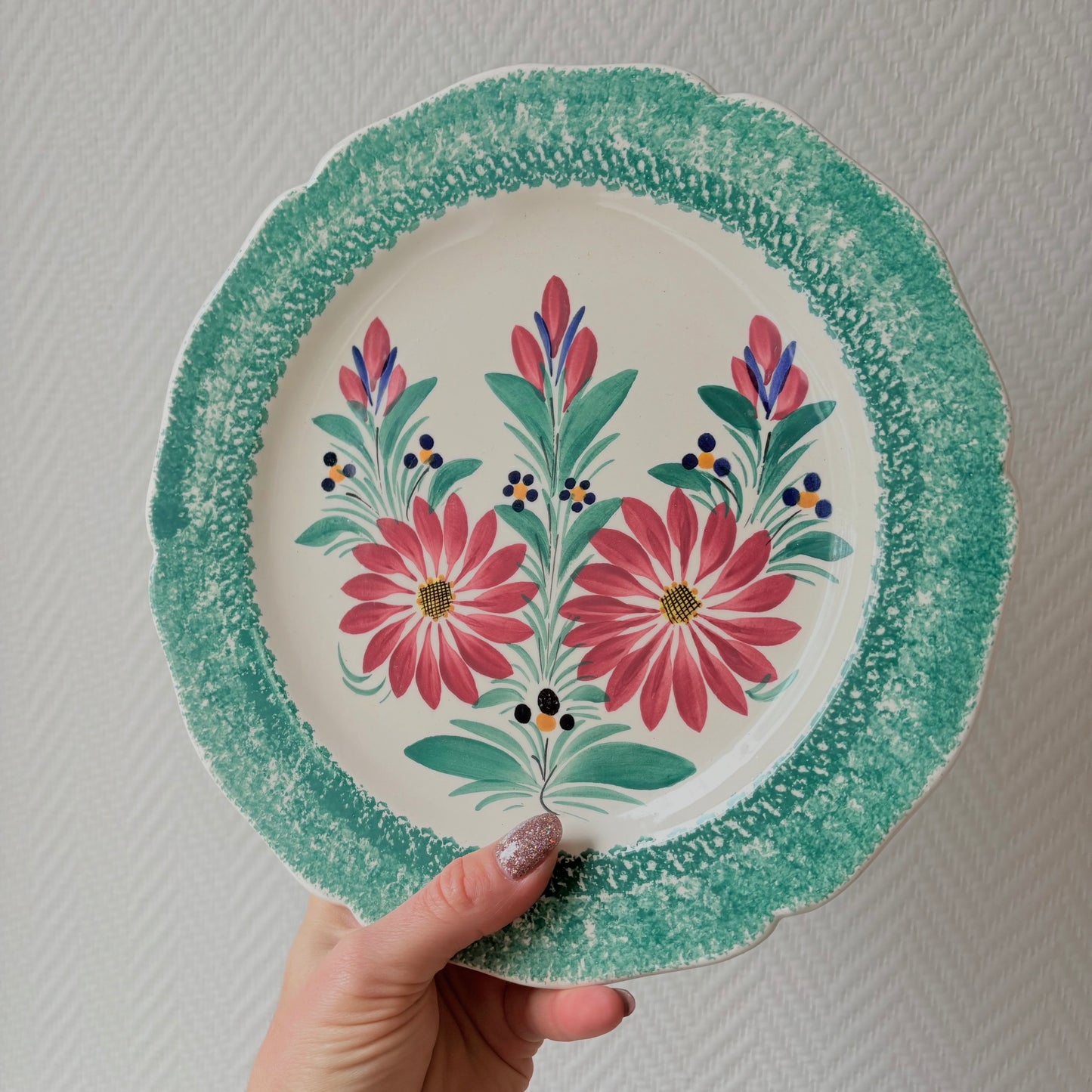 Assiette Henriot Quimper bleue ou verte