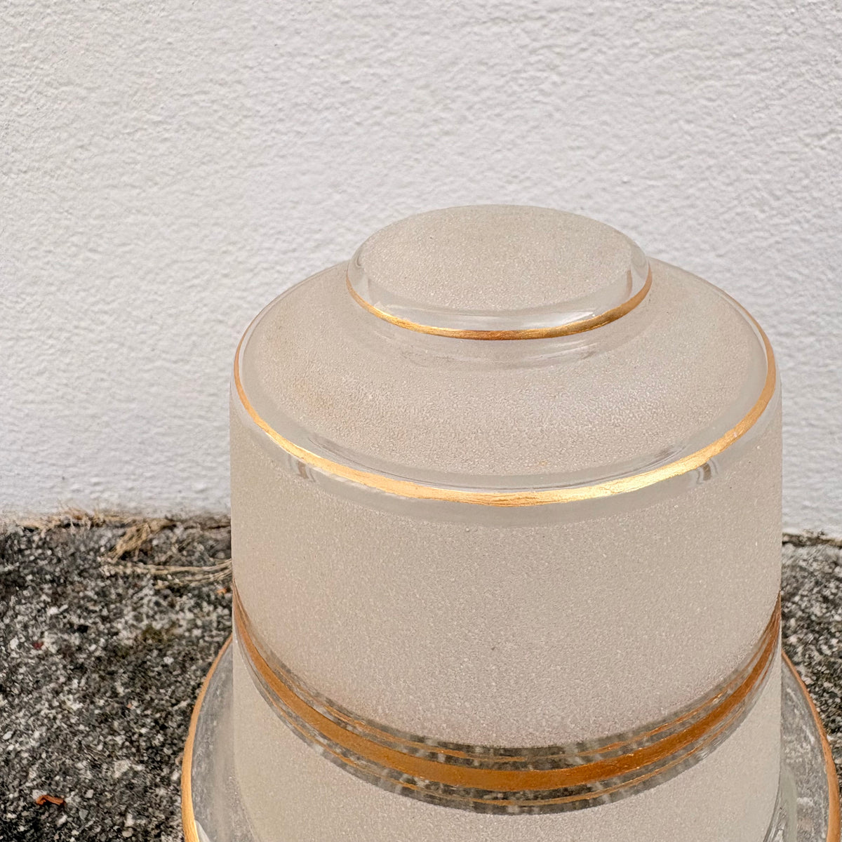 Verre de lampe art déco
