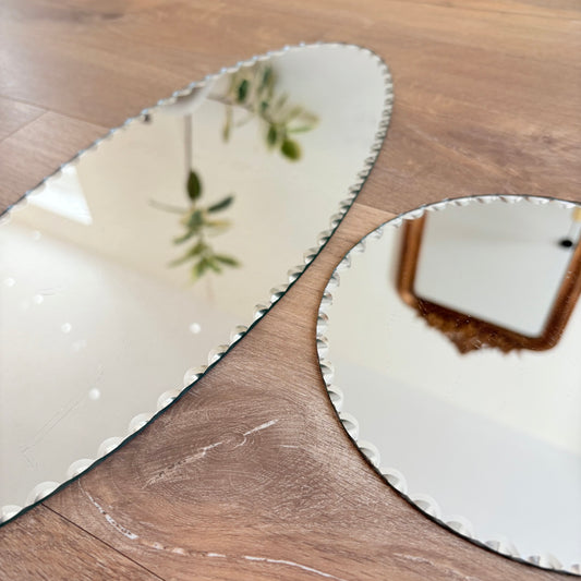Paire de miroirs biseautés