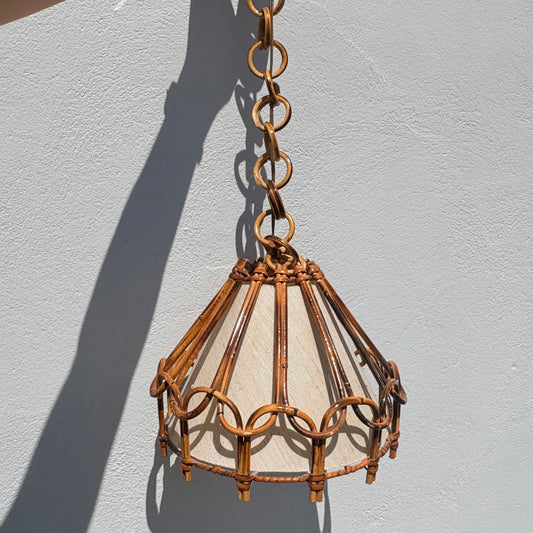 Suspension en rotin