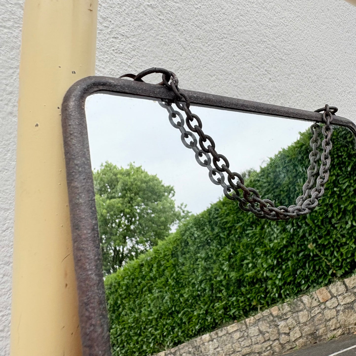 Miroir de barbier ancien