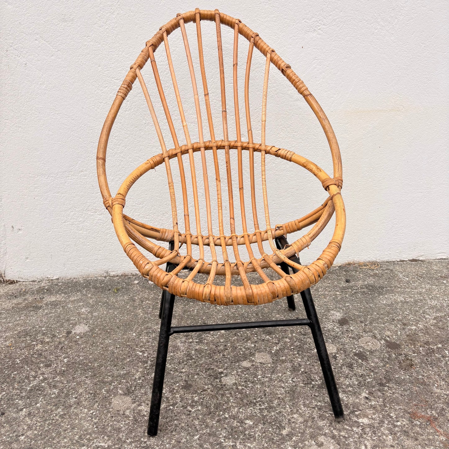 Fauteuil en rotin enfant
