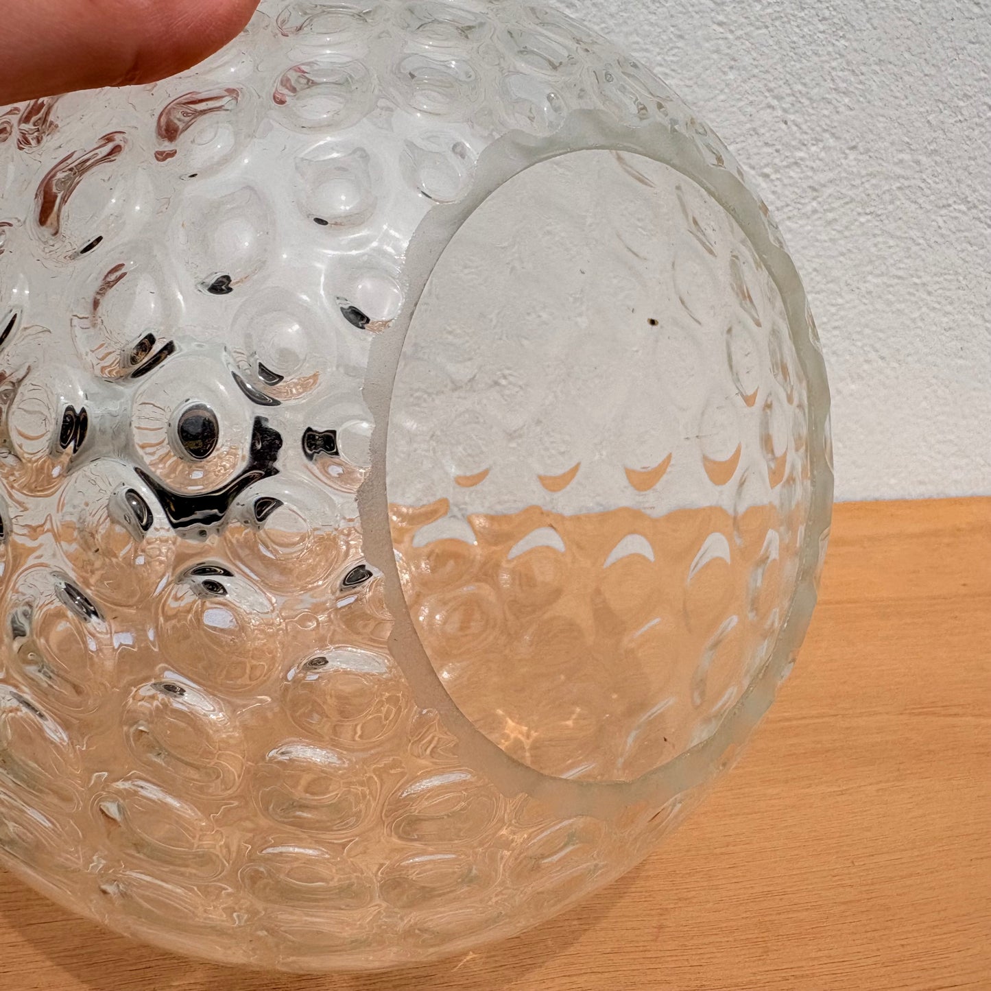 Suspension boule en verre