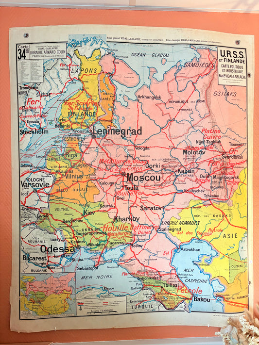 Carte scolaire URSS