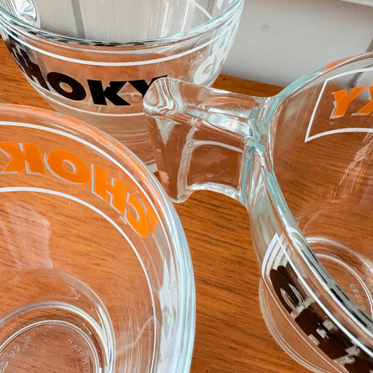 Lot de 3 tasses Choky en verre