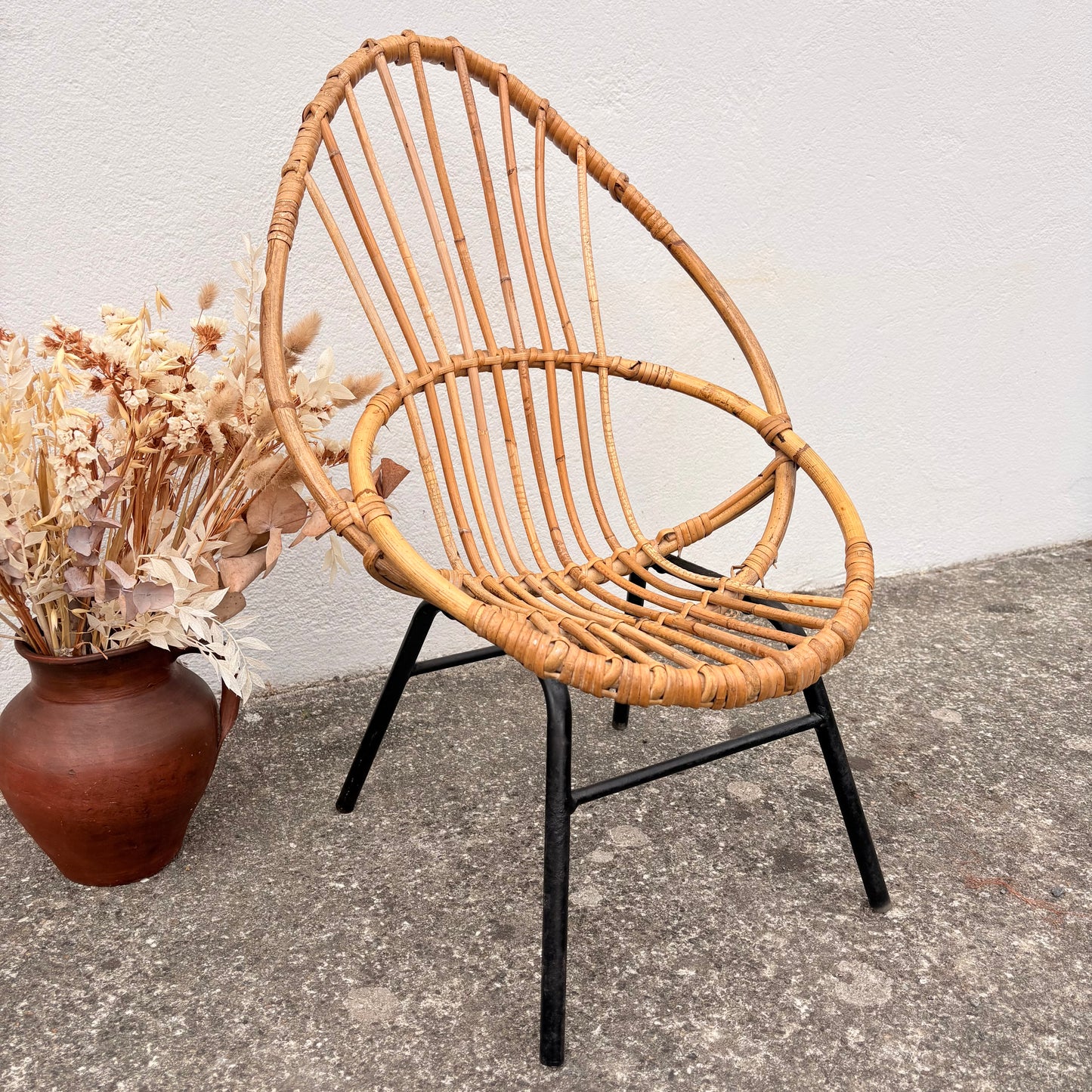 Fauteuil en rotin enfant